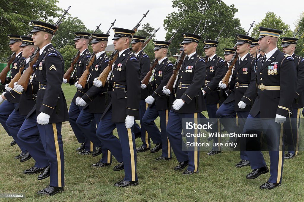Die alte Guard--3rd United States Army Infanty Regiment - Lizenzfrei Blau Stock-Foto