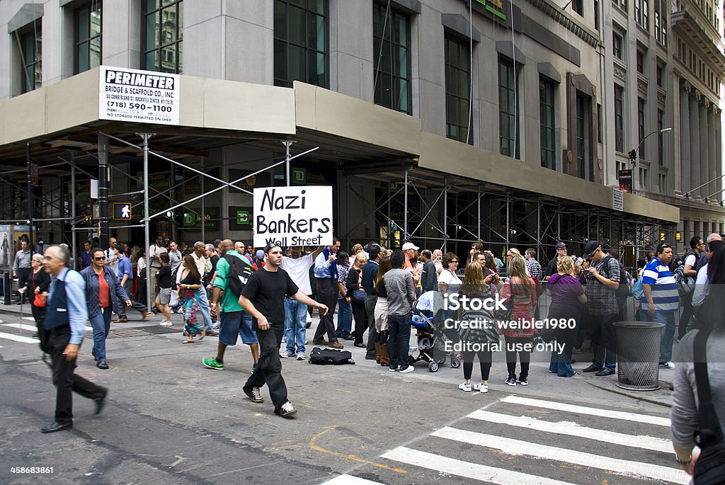 Wall Street demonstração - Foto de stock de Wall Street royalty-free