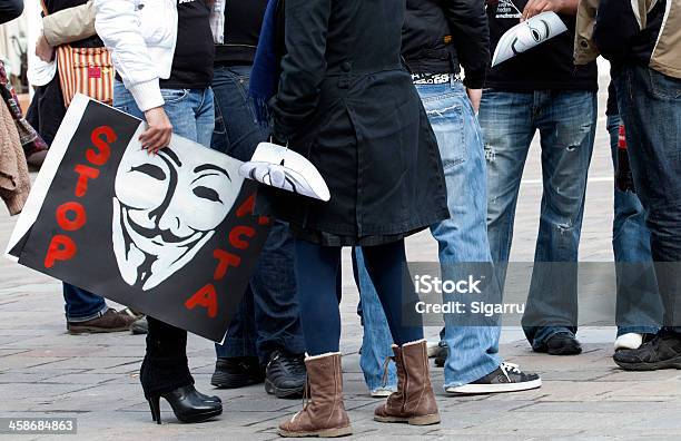 Antiacta Demonstration Stockfoto und mehr Bilder von Abmachung - Abmachung, Demonstrant, Demonstration