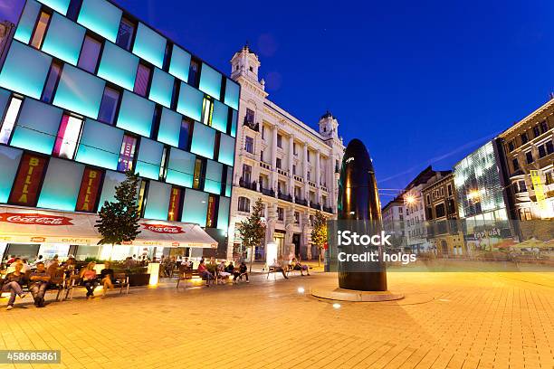 Hauptplatz Von Brünn Bei Nacht Stockfoto und mehr Bilder von Brünn - Brünn, Nacht, Städtischer Platz