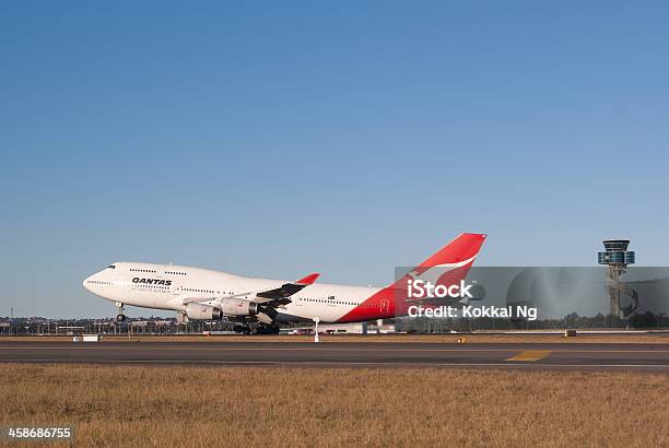 Foto de Qantas Airways B 747400 e mais fotos de stock de Qantas - Qantas, Boeing 747, Sydney