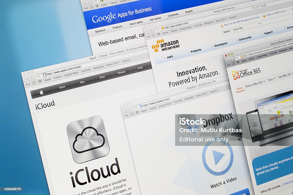 Cloud Aufbewahrung-Service-Provider - Lizenzfrei Amazon.com Stock-Foto