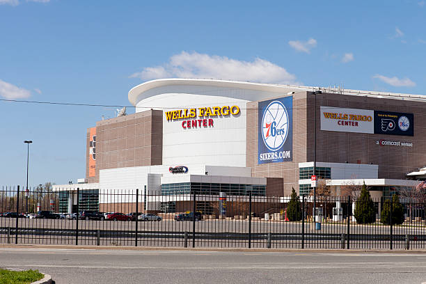 Wells Fargo Center stock photo