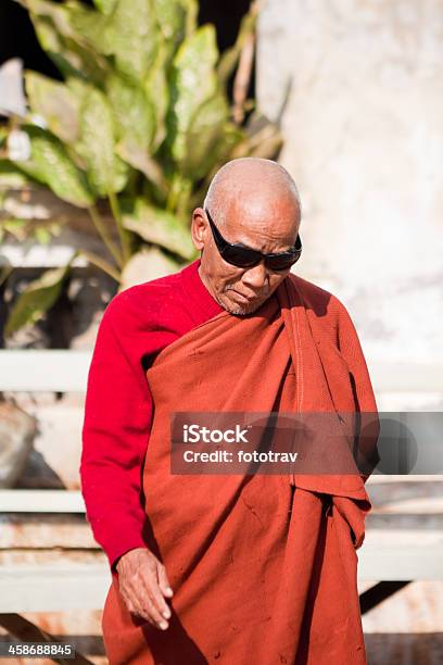 Old Monk In Mandalay Myanmar Stock Photo - Download Image Now - Adult, Asia, Buddhism