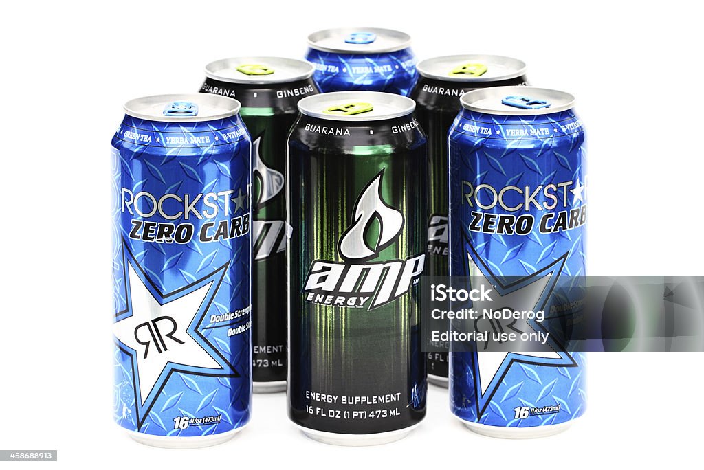 Estrela de Rock e energia dirnk AMP - Royalty-free Bebida energética Foto de stock