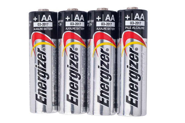 Energizer Brand Batteries stock photo