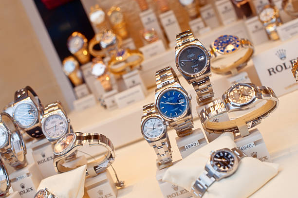 Rolex Window Stock Photo Download Image - Rolex, - Timepiece, Luxury Watch - iStock
