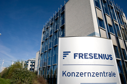 Bad homburg, Germany- October 14, 2011: Fresenius Headquarter, Bad Homburg. Fresenius is global heatlth care company. The company was founded in 1912 as the Pharmacycompany Dr. E. Fresenius. Today Fresenius has four business segments. Fresenius Medical Care, Fresenius Helios, Fresenius Kabi and Fresenius Vamed.