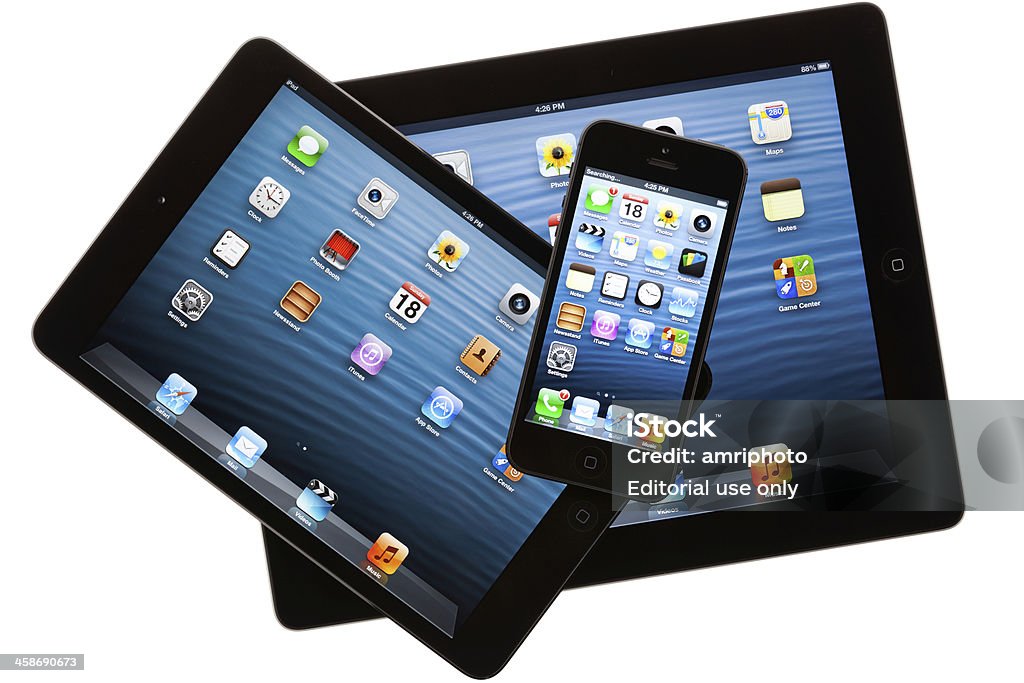 새로운 apple iphone 5, ipad 4 및 미니 - 로열티 프리 4 스톡 사진