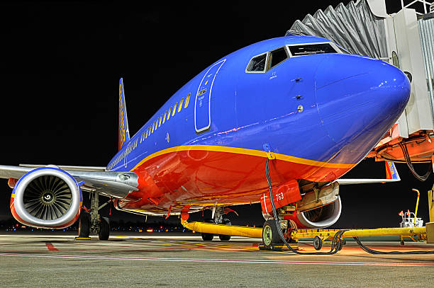 Southwest Airlines volo alla porta d'imbarco - foto stock