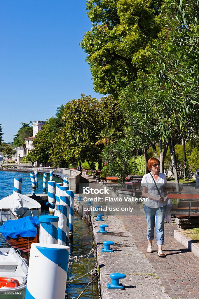 Gardone Riviera am See Lake Garda - Lizenzfrei Anlegestelle Stock-Foto
