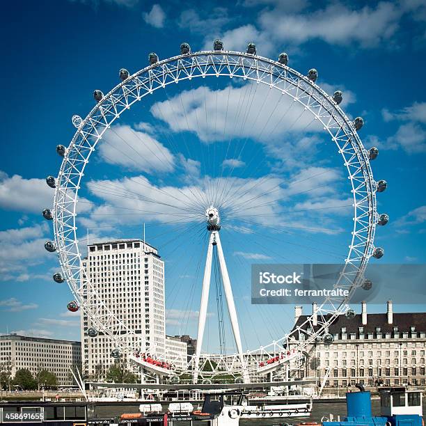 The London Eye Stock Photo - Download Image Now - Amusement Park Ride, British Culture, Capital Cities