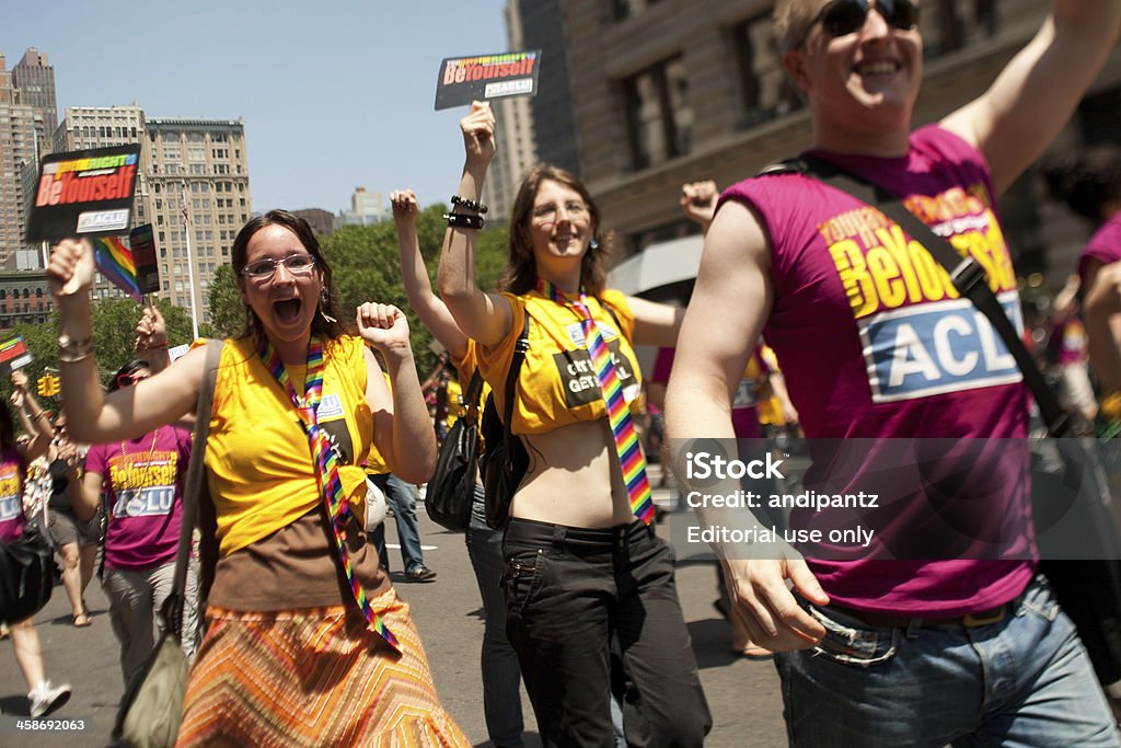 New York Gay Pride März - Lizenzfrei 2009 Stock-Foto