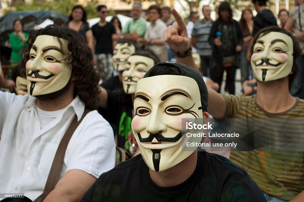 Anónimo - Foto de stock de Máscara de Guy Fawkes libre de derechos