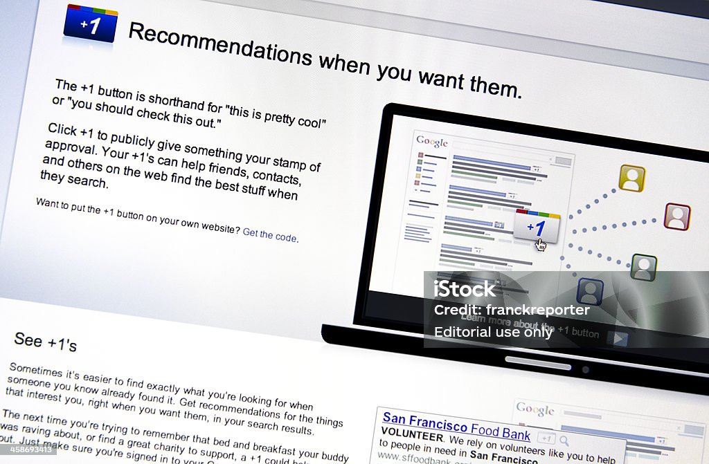 Google веб-страницу о рекомендации дл�я использования 1 - Стоковые фото .com роялти-фри