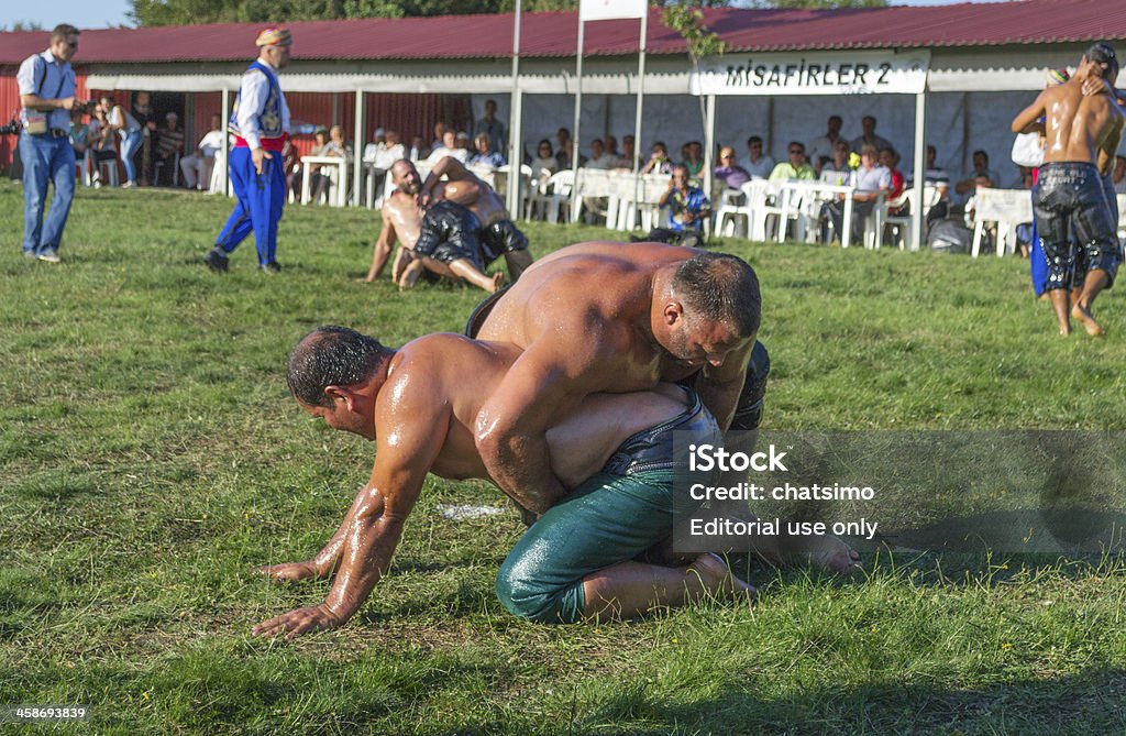 Evento de wrestling anual de óleo - Foto de stock de Chave de Pescoço royalty-free