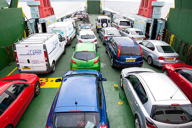 Mwanza, Tanzania - September 18, 2012: The Mwanza Ferry is loaded for transport on the shores of Lake Victoria in Mwanza, Tanzania.