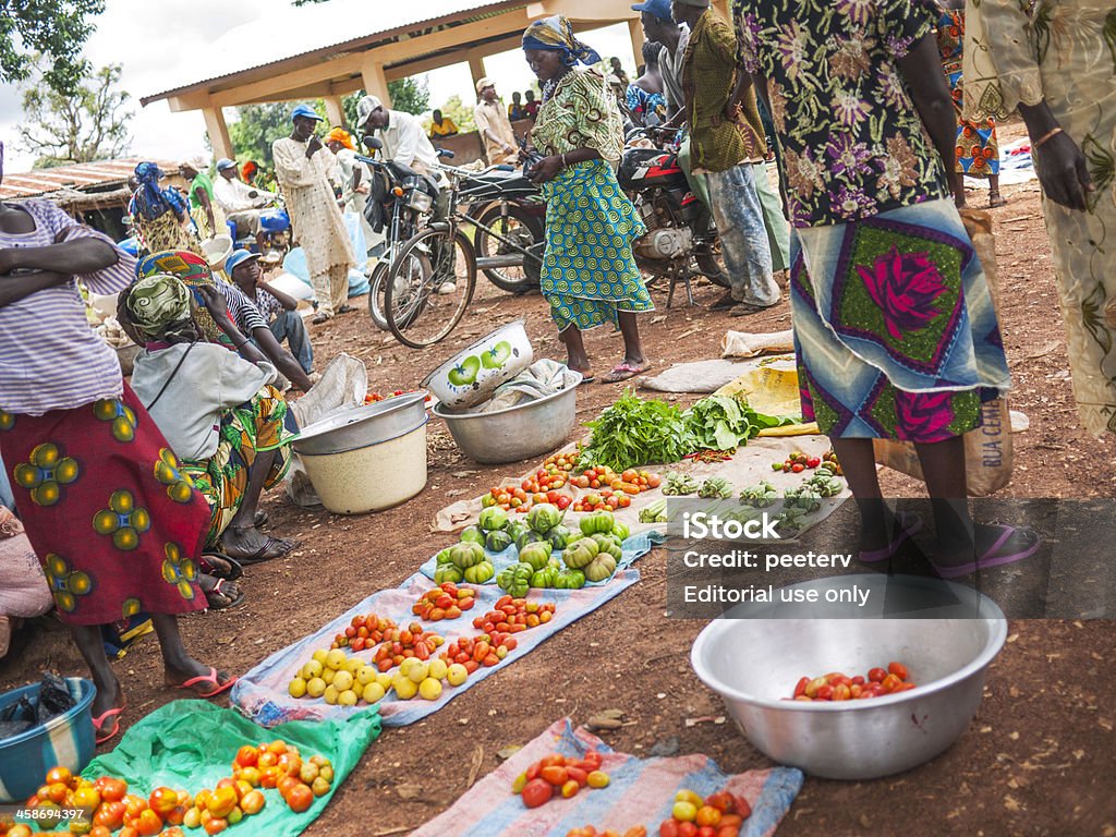 Африканской деревни рынок. - Стоковые фото Бенин роялти-фри
