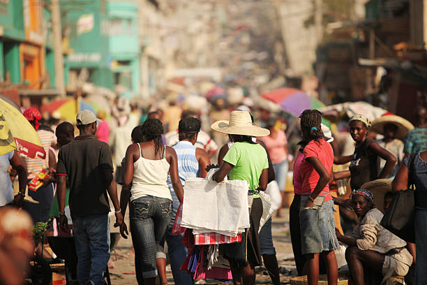 Life after the Earthquake, Haiti stock photo