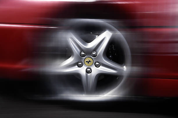 Ferrari wheel stock photo