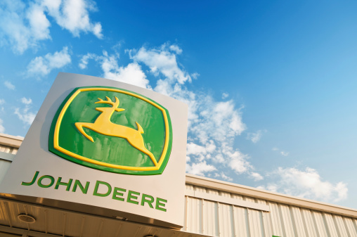Halifax, Nova Scotia, Canada - July 5, 2011: John Deere retail store in Bayers Lake Industrial Park.  Founded in 1837, Deere &amp; Company employs approximately 50,000 people in 27 countries worldwide.