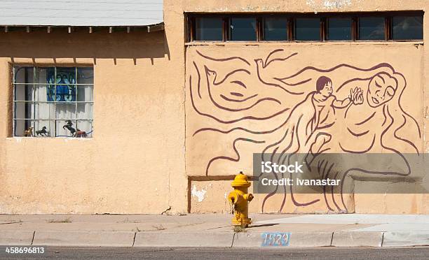 Ilustração De Mãe Filho E Pombas Mural - Fotografias de stock e mais imagens de Albuquerque - Novo México - Albuquerque - Novo México, Antigo, Arte