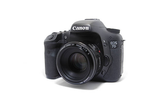 Canon EOS 7D With 50mm Lens stock photo