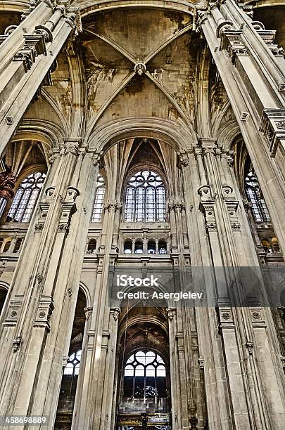 The Grand Interior Of Landmark Sainteustache Church Stock Photo - Download Image Now