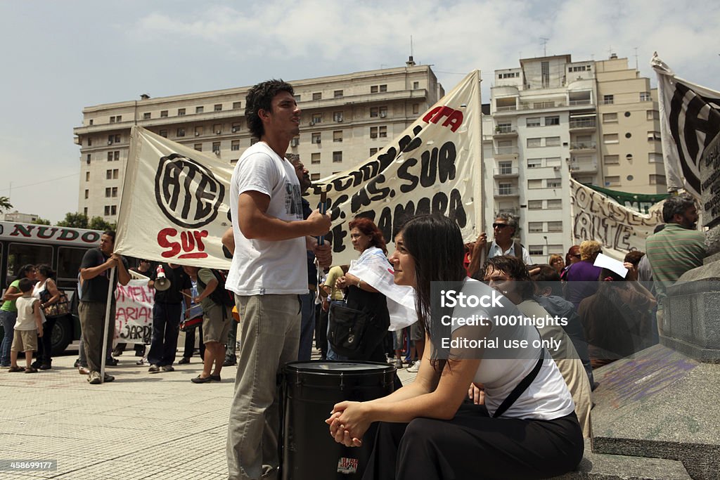 젊은 protestors, 아르헨티나 - 로열티 프리 시위 스톡 사진