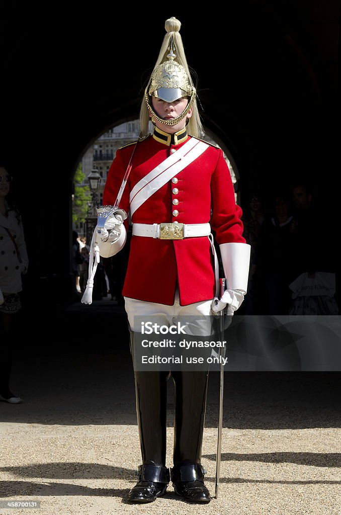 Miembro de the Household Cavalry mounted Regiment régiment, Londres - Foto de stock de Cambio de la Guardia libre de derechos