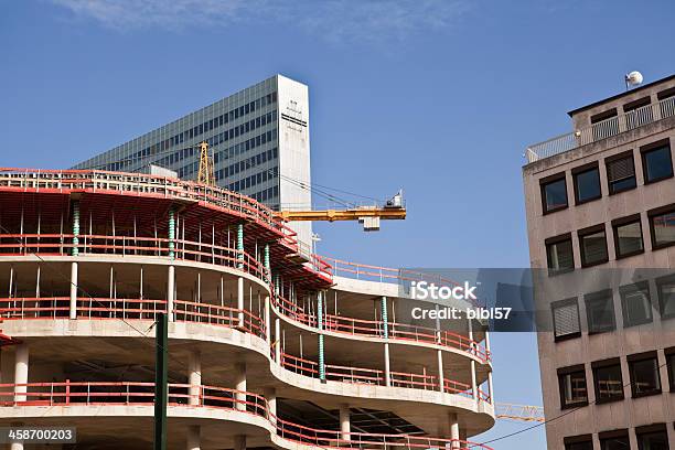공사장 뒤셀도르프 소재 0명에 대한 스톡 사진 및 기타 이미지 - 0명, Overhead Crane, 건설 산업