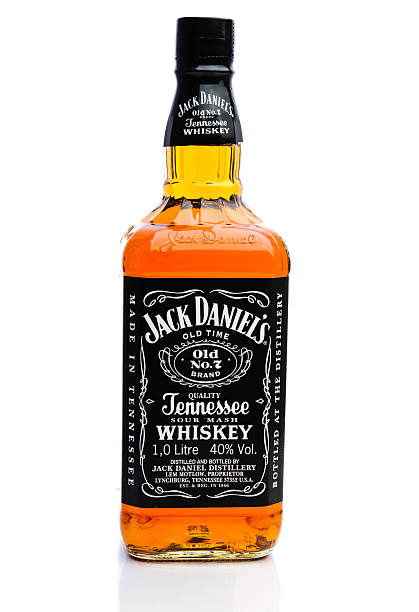 Jack Daniels Whiskey Istanbul, Turkey - July 08, 2011: An unopened bottle of Jack Daniels Whiskey. Jack Daniel\'s is a brand of sour mash Tennessee whiskey that is among the world\'s best-selling liquors. interconnect plug stock pictures, royalty-free photos & images