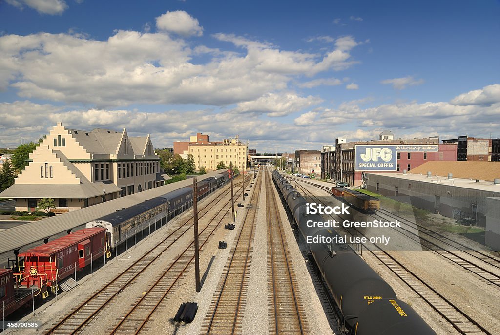 Vecchio Smoky museo di binario a Knoxville, in Tennessee, Stati Uniti. - Foto stock royalty-free di Knoxville