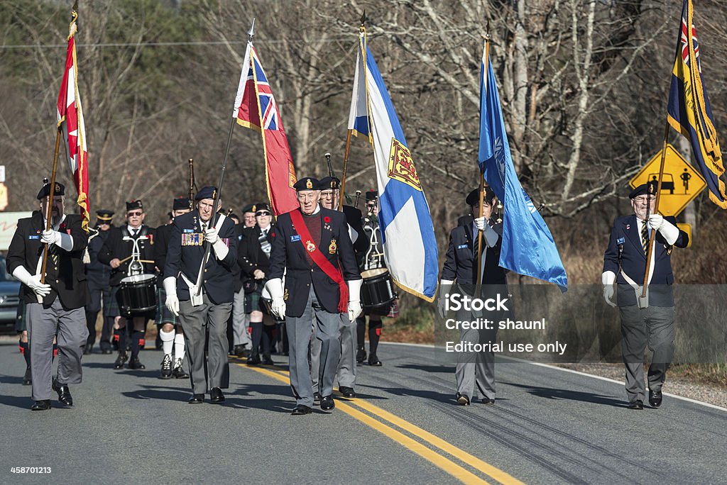 Remembrance Day marzo - Foto stock royalty-free di Gruppo di persone