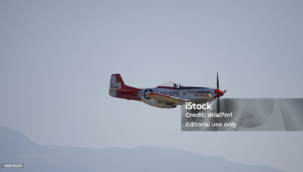 P - 51 Mustang em Voo - Royalty-free Abbotsford Foto de stock