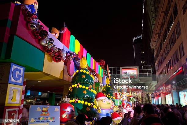 Decoração De Natal Em Hong Kong - Fotografias de stock e mais imagens de Ao Ar Livre - Ao Ar Livre, Arquitetura, Azul