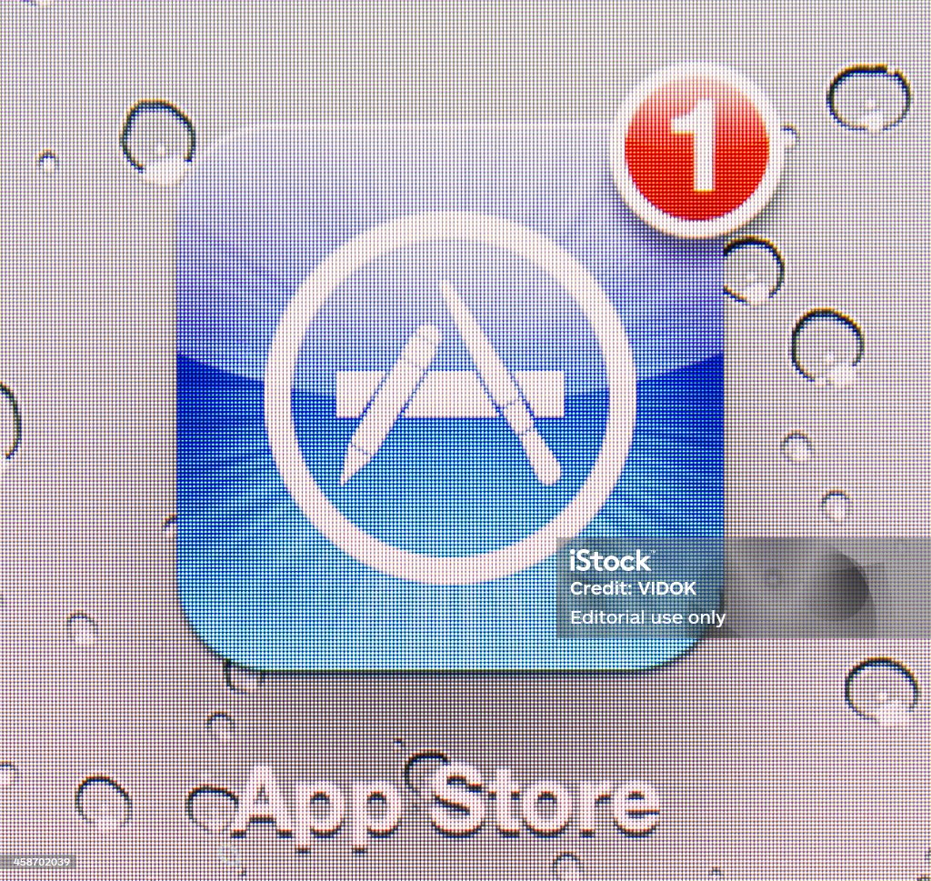 Loja do App - Royalty-free Apple Computers Foto de stock