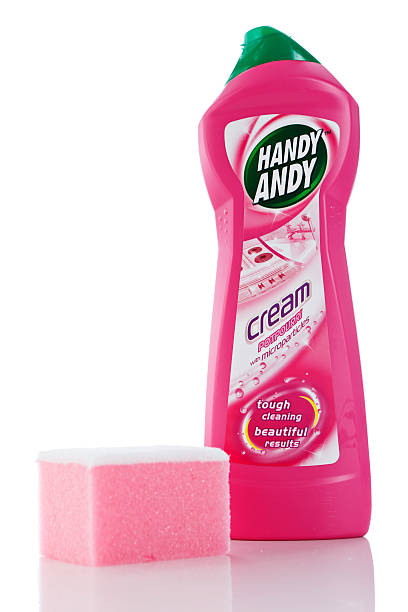 Pink Handy Andy Cream Surface Cleaner With Sponge Stock Photo - Download  Image Now - Cleaning Product, Label, Advertisement - iStock
