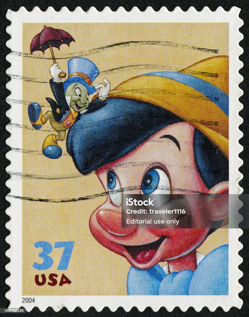 Pinocchio Stamp - Lizenzfrei Disney Stock-Illustration