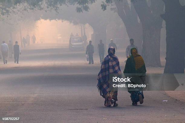 New Delhi Street Life Stock Photo - Download Image Now - Air Pollution, India, Pollution