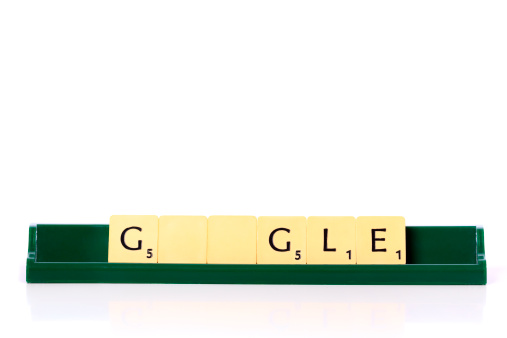 Izmir, Turkey - November 10, 2011: Google word with scrabble letters. Scrabble was created in 1938 . It is popular world wide and has sold over one hundred and fifty million sets