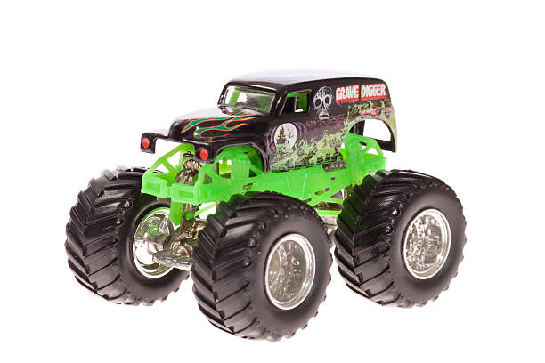 Monster Truck - Grave Digger Warsaw, Poland - may 24, 2011: Model Car Hot Wheels Monster Truck - Grave Digger grave digger stock pictures, royalty-free photos & images