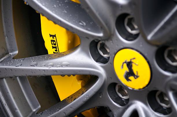 Detail of a new tire and rim