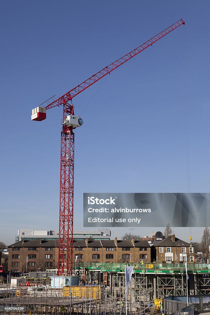 Kew Bridge, London, Großbritannien – 8. Februar 2011: Baustelle - Lizenzfrei Außenaufnahme von Gebäuden Stock-Foto