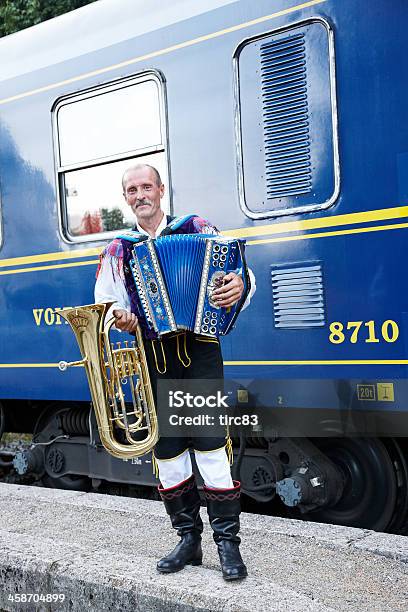 Slowenische Mann In Traditioneller Kleidung Spielt Akkordeon Stockfoto und mehr Bilder von Akkordeon - Instrument