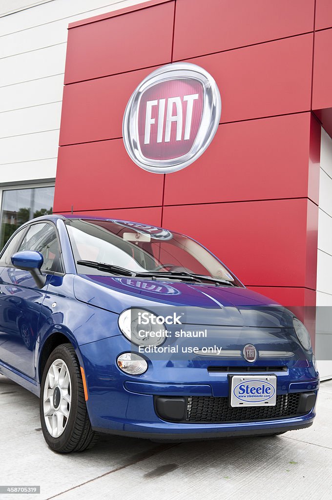 Fiat 500 carro de cidade - Royalty-free Carro Foto de stock