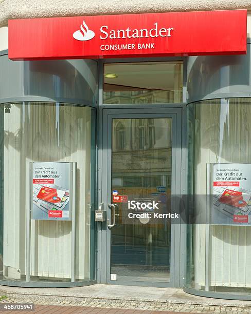 Eingang Von Santander Bank Stockfoto und mehr Bilder von Architektur - Architektur, Außenaufnahme von Gebäuden, Banco Santander