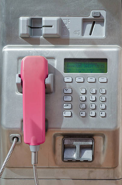 I look at a telephone booth.