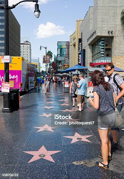 Foto de Calçada Da Fama De Hollywood e mais fotos de stock de Passeio da Fama de Hollywood - Passeio da Fama de Hollywood, EUA, Formato de Estrela