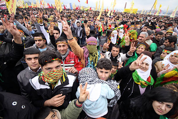 Kurdish Feast Newroz stock photo